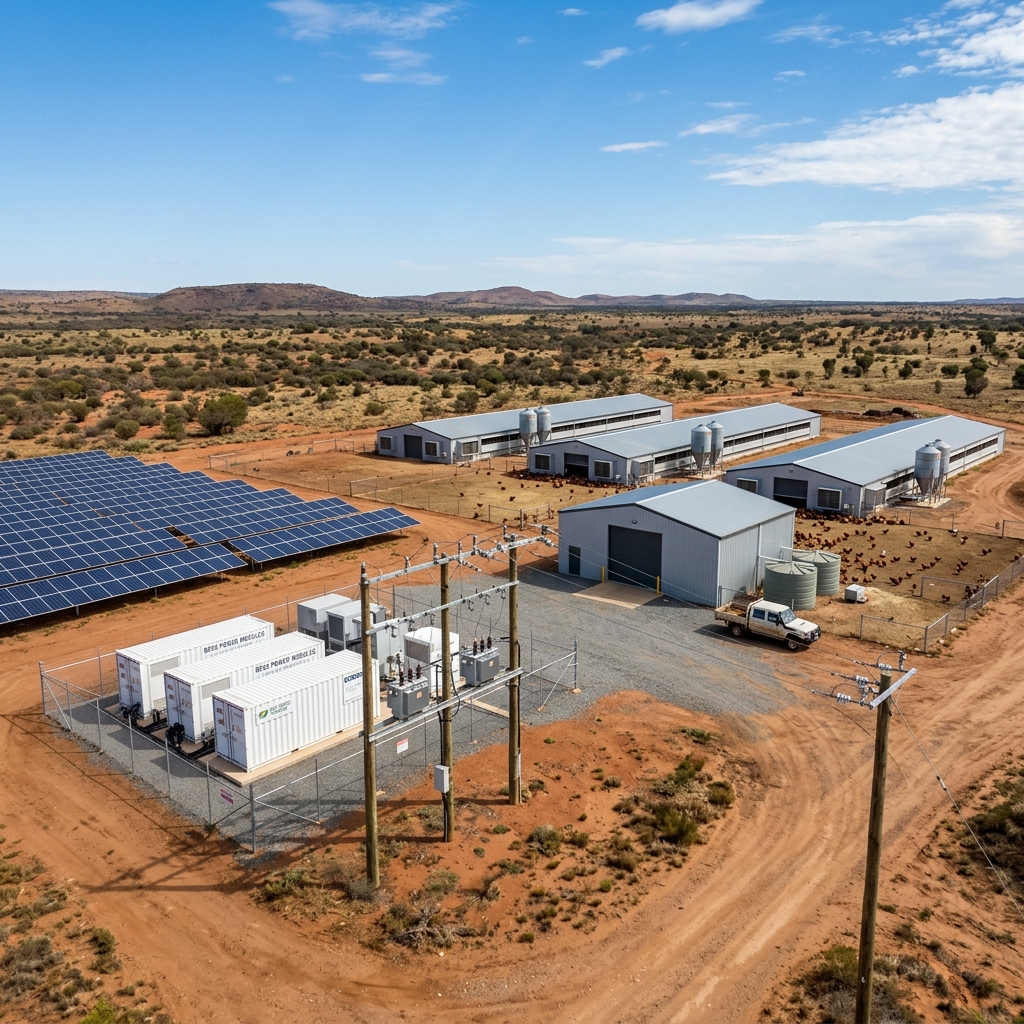 The largest off-grid poultry farm in Australia, Griffith, NSW